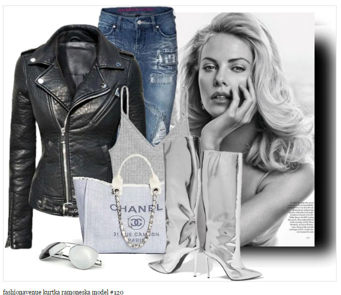Stylizacja Modna Kurtka Damska Ramoneska Klasyczna Zameczki Przeszycia Pasek Napy Wiosna 2018 Nowy Model #120 Promocja Hit w Sklepie FASHIONAVENUE.PL Moto Biker Jacket